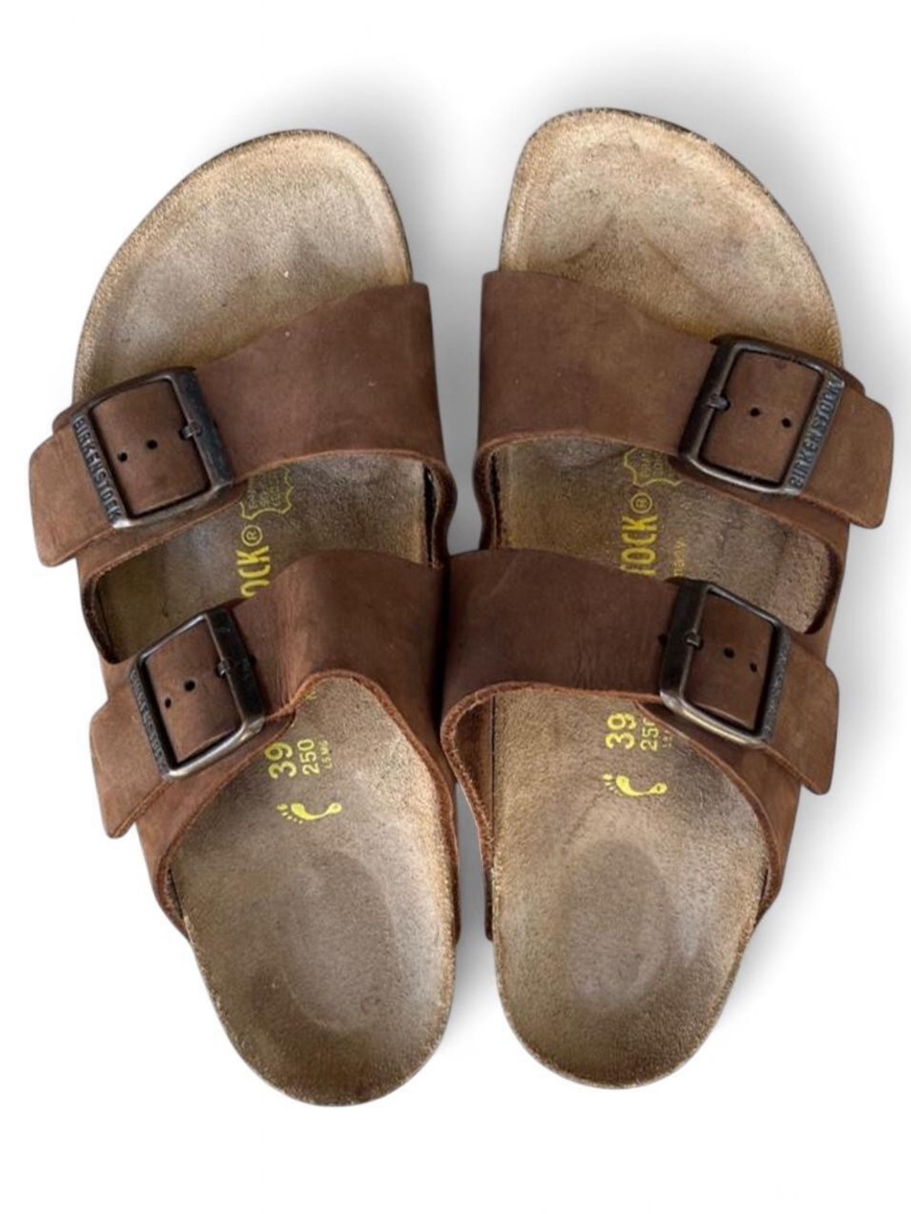 Birkenstick Arizona Tobacco Brown Leather Sandals EU 39 Women’s 8 Narrow
